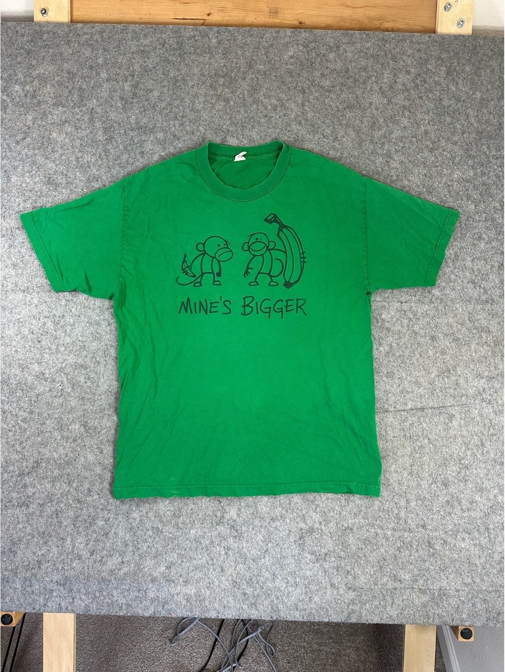 Vintage Mine Bigger Banana Funny graphic T-shirt Size Large
